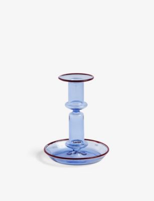 HAY フレア ボロシリケイトグラス キャンドルホルダー 14cm x 11cm Flare borosilicate glass candleholder 14cm x 11cm