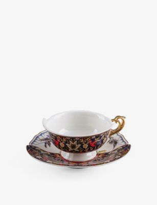 SELETTI ハイブリッド カナウ ポーセレイン ティーカップ アンド ソーサー Hybrid Kannauj porcelain teacup and saucer