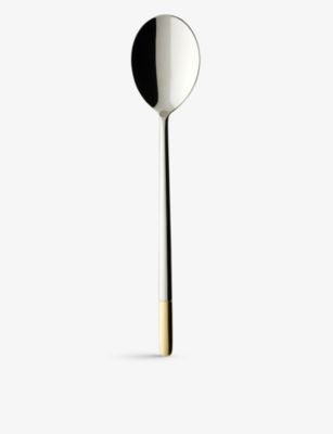 VILLEROY & BOCH エラ ゴールドプレーテッド ステンレススチール サラダ スプーン Ella gold-plated stainless steel salad spoon