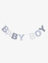 THE LITTLE WHITE COMPANY ベビー ボーイ ペーパー バンティング アンド カード セット Baby Boy paper bunting and card set #BLUE