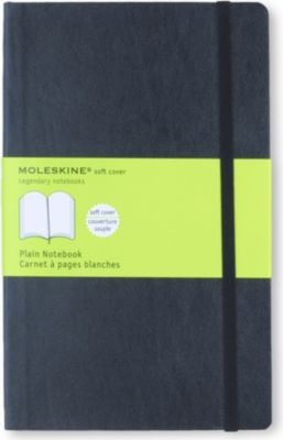 MOLESKINE ソフト ラージ プレーン ノートブック Soft large plain notebook #BLACK