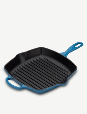 グリルフライパン LE CREUSET シグネチャー キャストアイロン グリルリット 26cm Signature cast iron grillit 26cm #MARSHAL BLUE