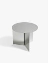 HAY スリット ポリッシュ サイド テーブル 35.5cm x 45cm Slit polished side table 35.5cm x 45cm #SILVER