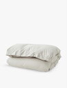 TEKLA オーガニック コットンパーケル ダブル デュベ カバー 220cm x 200cm Organic cotton-percale double duvet cover 220cm x 200cm #GREY Soft Grey