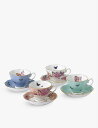 ROYAL ALBERT フレンドシップ ボーンチャイナ ティーカップ アンド ソーサー 4個セット Friendship bone china teacups and saucers set of four