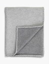 JOHNSTONS リバーシブル ウール アンド カシミアブレンド ブランケット 190cm x 140cm Reversible wool and cashm...
