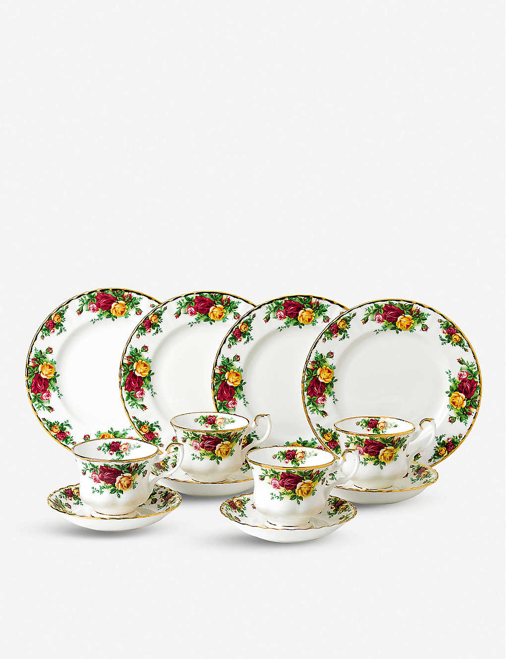 ロイヤルアルバート ティーカップ ROYAL ALBERT オールド カントリー ローズ 12ピース ティーセット Old Country Roses 12 Piece Tea Set