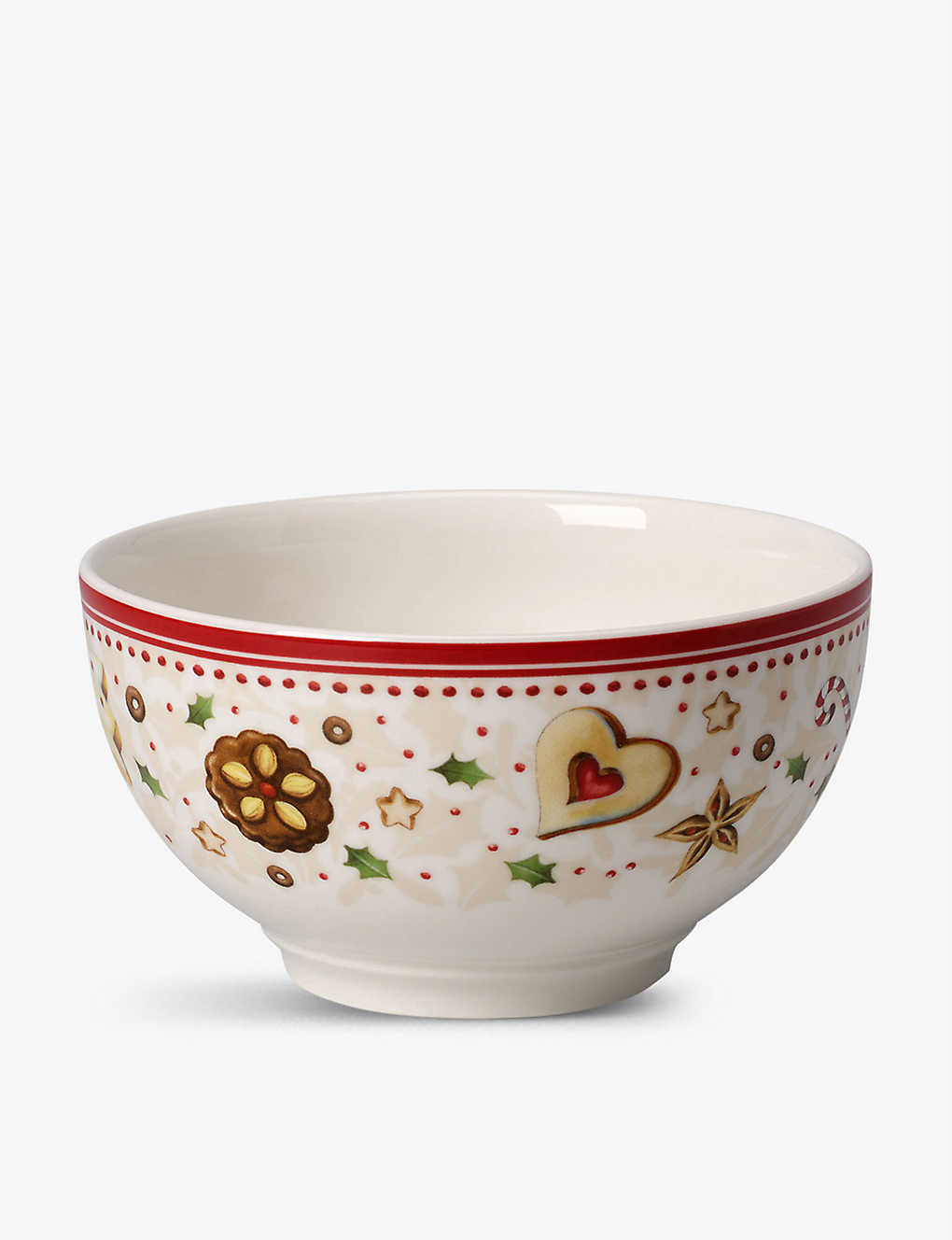 VILLEROY & BOCH EB^[ x[J[ fBCg OtBbNvg |[ZC {E 29.5cm Winter Bakery Delight graphic-print porcelain bowl 29.5cm