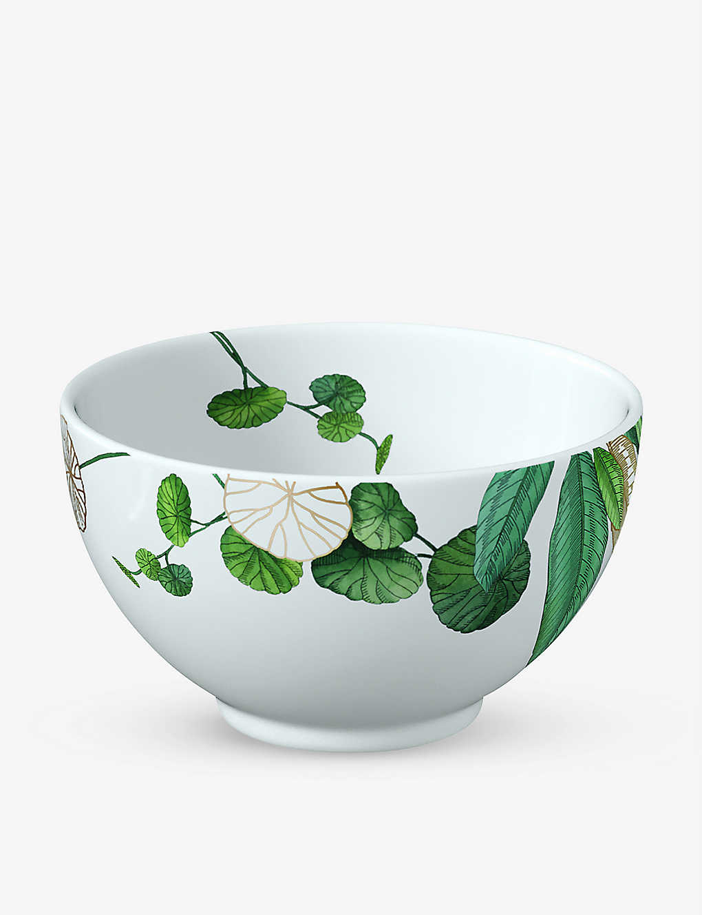 VILLEROY & BOCH A@A [tvg |[ZC CX {E 11.3cm Avarua leaf-print porcelain rice bowl 11.3cm