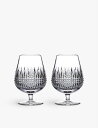 WATERFORD コニッサー リズモア ダイアモンド ブランデー グラス 2個セット Connoisseur Lismore diamond brandy g...