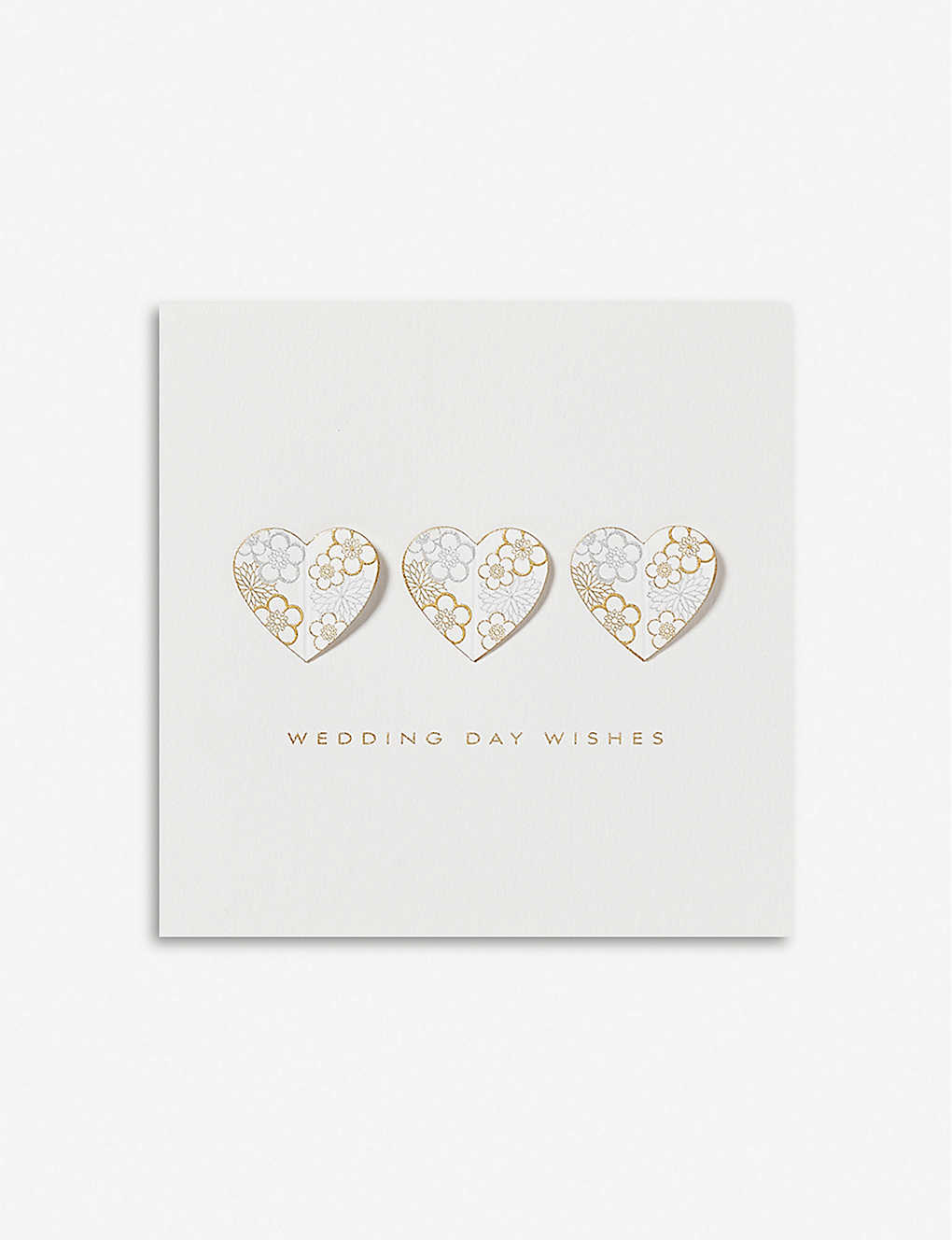 SMYTHSON ウェディング デー ウィッシュ グリーティングカード 15x15cm Wedding Day Wishes greetings card 15x15cm #WHITE