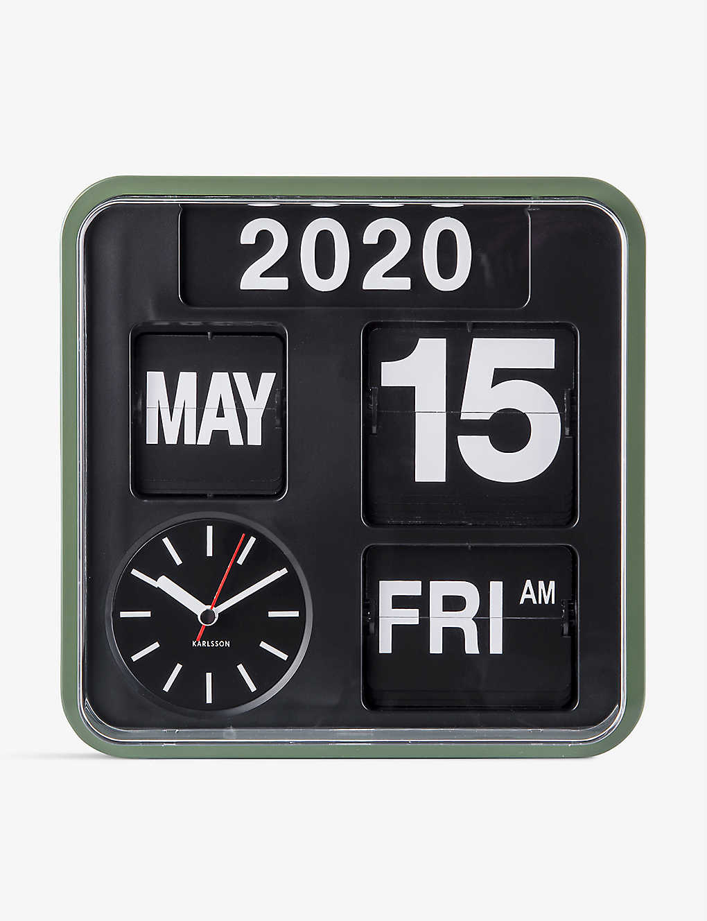 KARLSSON ミニ フリップ メカニカル ウォール クロック 24.5cm Mini Flip mechanical wall clock 24.5cm #GREEN