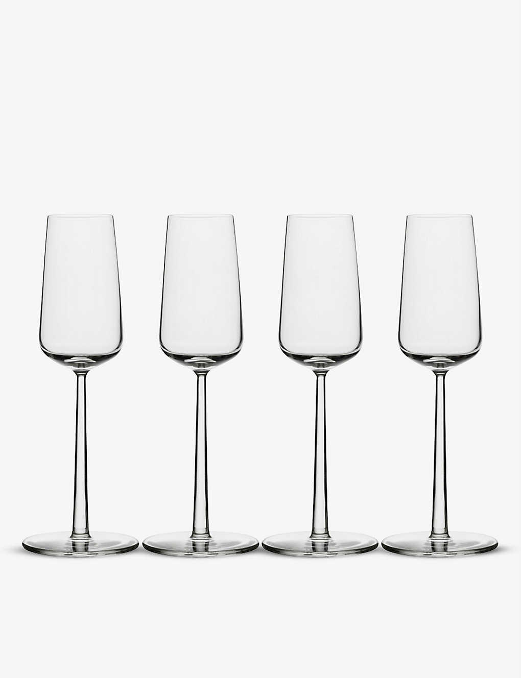 IITTALA エッセンス グラス シャンパーニュ フルート 4個セット Essence glass champagne flute set of four