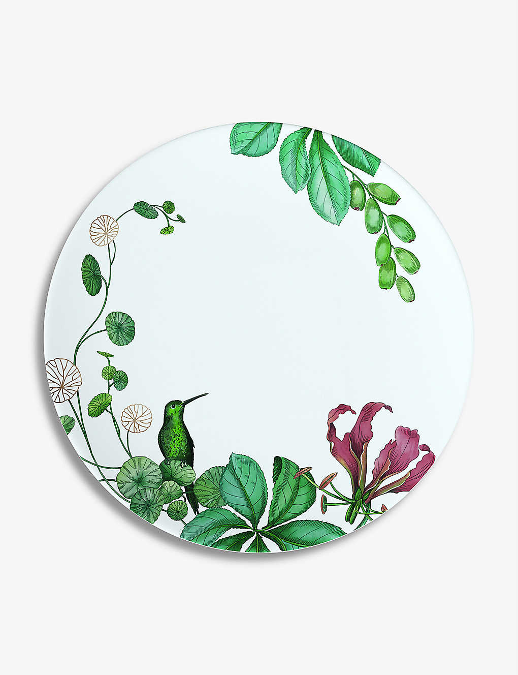 VILLEROY & BOCH A@A [tvg |[ZC fU[g uCNt@Xg v[g 21.9cm Avarua leaf-print porcelain dessert breakfast plate 21.9cm