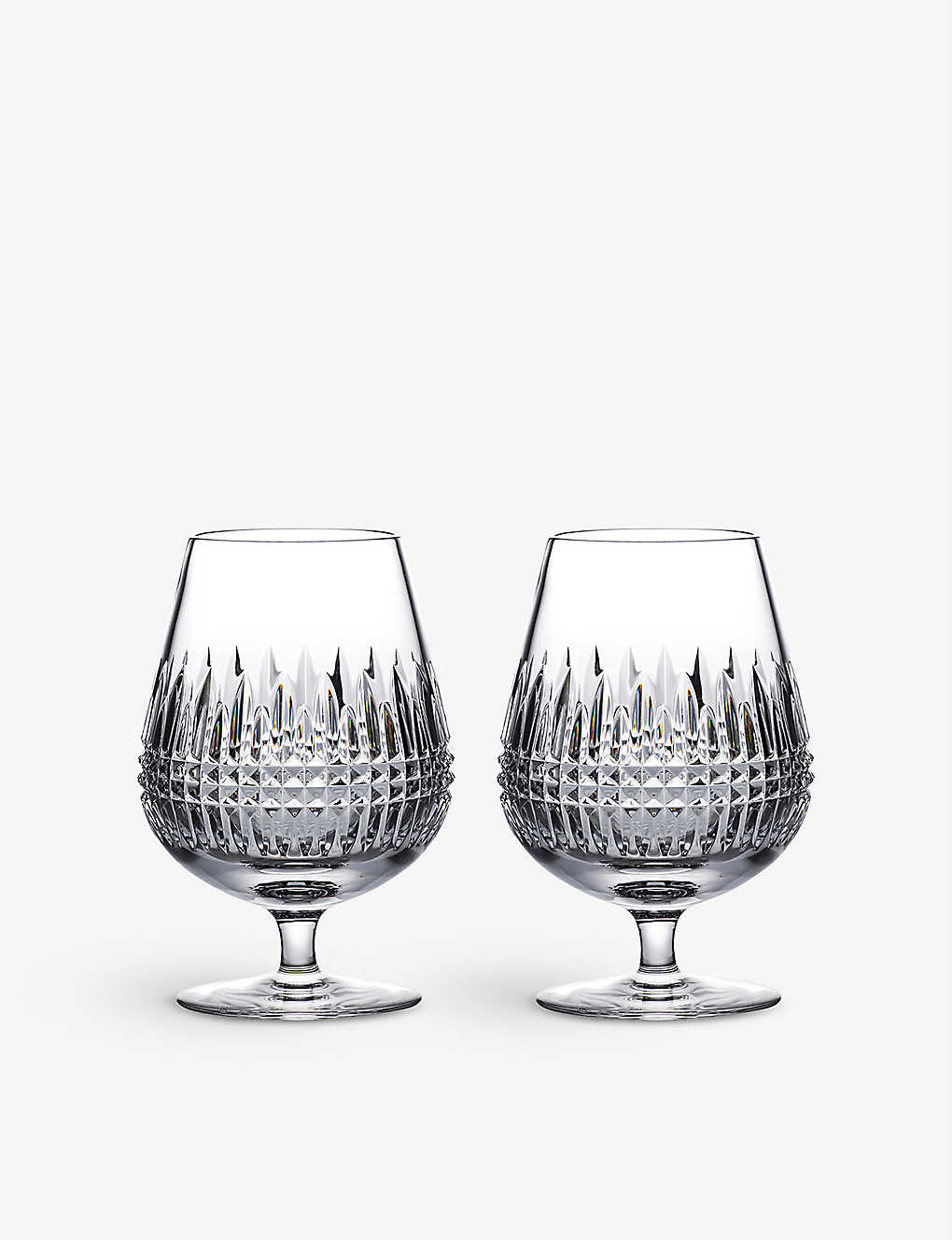 WATERFORD コニッサー リズモア クリスタル ブランデー グラス 2個セット Connoisseur Lismore crystal brandy glasses set of two