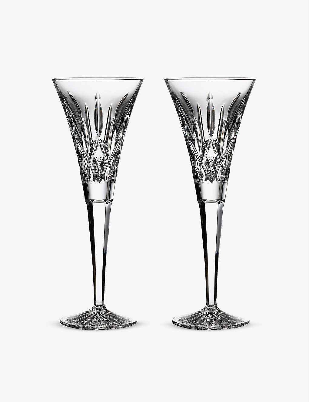 WATERFORD リズモア クリスタル トースティング フルート 2個セット Lismore crystal toasting flute set of two