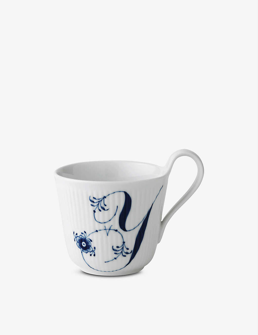 ROYAL COPENHAGEN アルファベット Y ハンドプリント ポーセレイン マグ 330ml Alphabet Y hand-painted porcelain mug 330ml