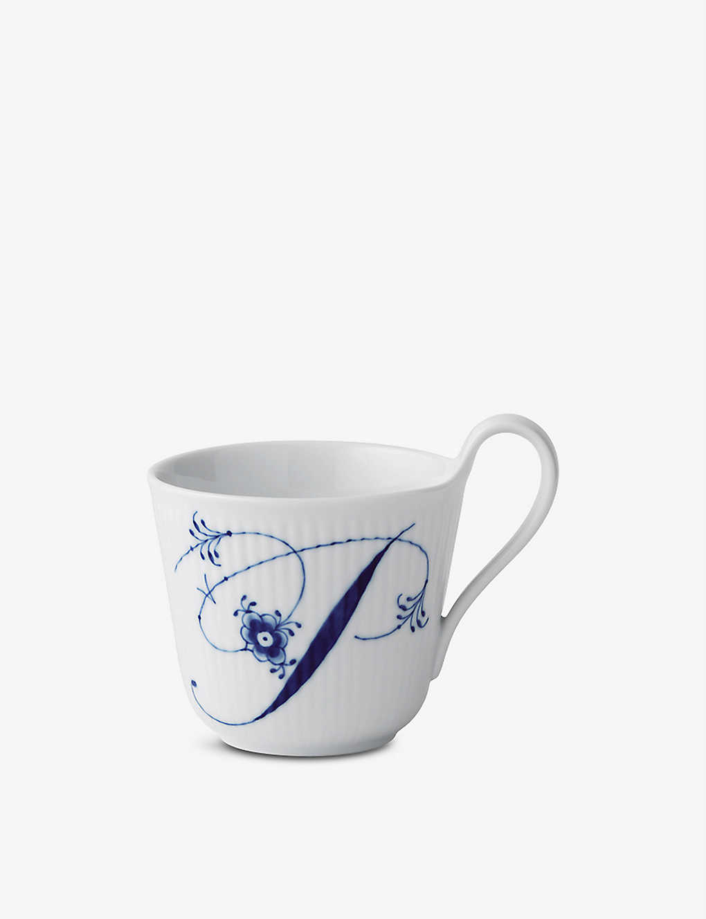 ROYAL COPENHAGEN アルファベット P ハンドプリント ポーセレイン マグ 330ml Alphabet P hand-painted porcelain mug 330ml