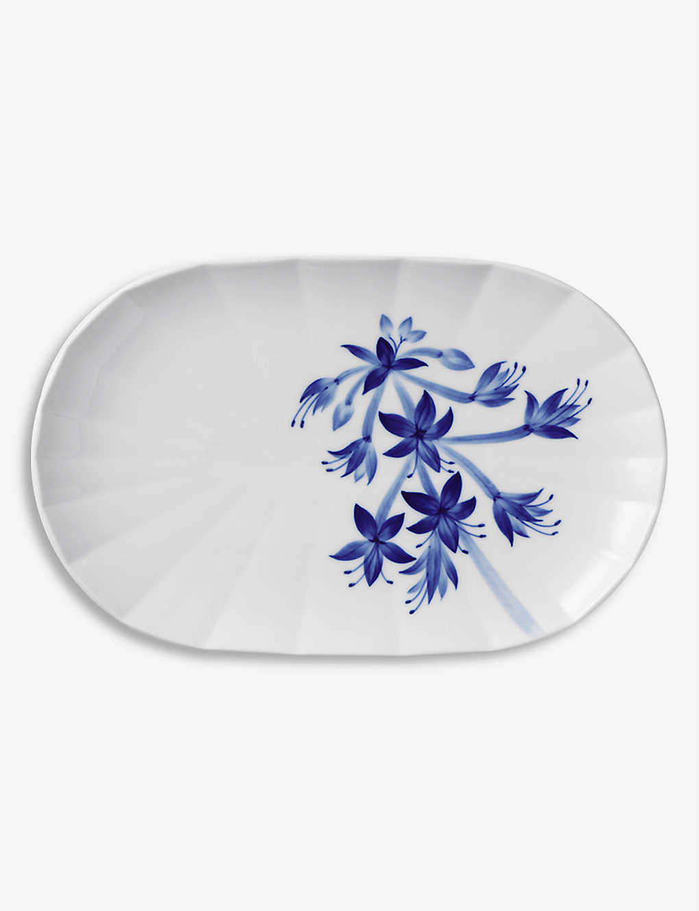 ROYAL COPENHAGEN u~Xg zX^ I[o |[ZC fBbV 24cm blomst Hosta oval porcelain dish 24cm