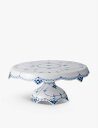 ROYAL COPENHAGEN u[ t[g n[t [X |[ZC P[L X^h 13.5cm Blue Fluted Half Lace porcelain cake stand 13.5cm