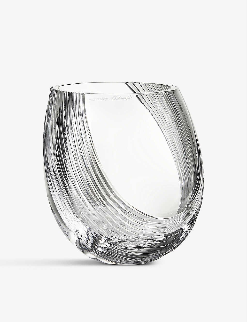 WATERFORD ウェーブ クリスタルグラス ベース 19cm Wave crystal-glass vase 19cm