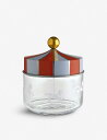 ALESSI T[JX OX W[ 13cm Circus glass jar 13cm