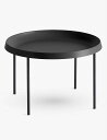 HAY KtebV gD[ pE_[R[g X`[ TCh e[u 35cm GamFratesi Tulou powder-coated steel side table 35cm #BLACK