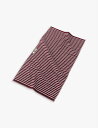 楽天Global HomesTEKLA ストライプ オーガニックコットン ゲスト タオル 30cm x 50cm Striped organic-cotton guest towel 30cm x 50cm #RED