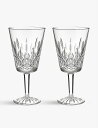 WATERFORD リズモア 1952 ミディアム クリスタルグラス ゴブレット 2個セット Lismore 1952 medium crystal-glass goblets set of two