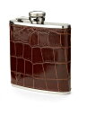 ASPINAL OF LONDON クラシック モック クロコ レザー ヒップ フラスコ Classic mock croc leather hip flask...