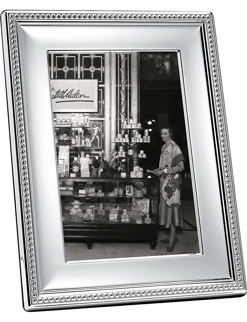 CHRISTOFLE パール シルバープレート フォト フレーム 4 x6 Perles silver-plated photo frame 4 x 6 SILVER