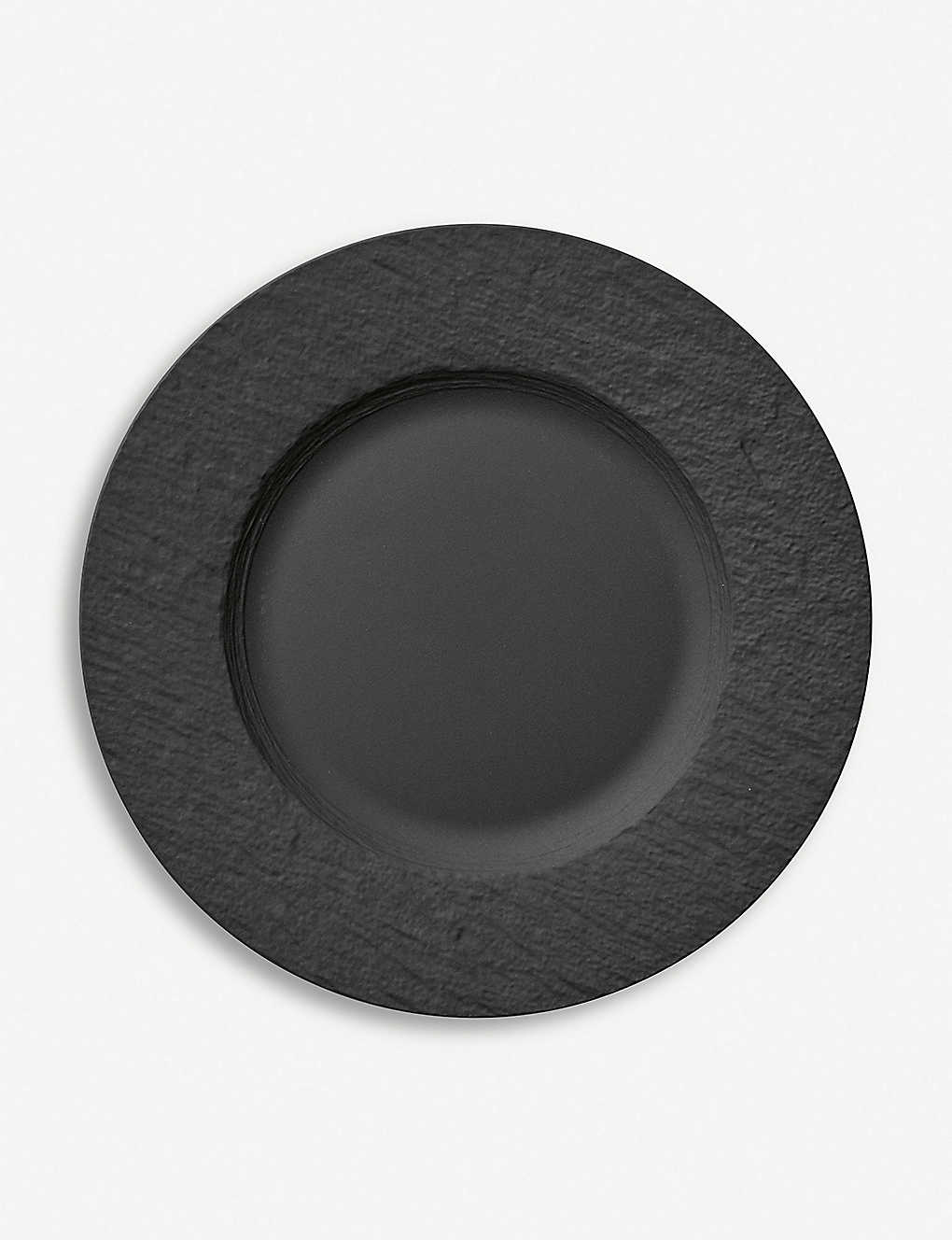 VILLEROY & BOCH }jt@N`[ bN |[ZC fBi[ v[g 27cm Manufacture Rock porcelain dinner plate 27cm #BLACK