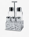 ALESSI カクタス! ステンレススチール 5ピースコンディメント セット 21.6cm CACTUS! stainless steel 5 piece co...