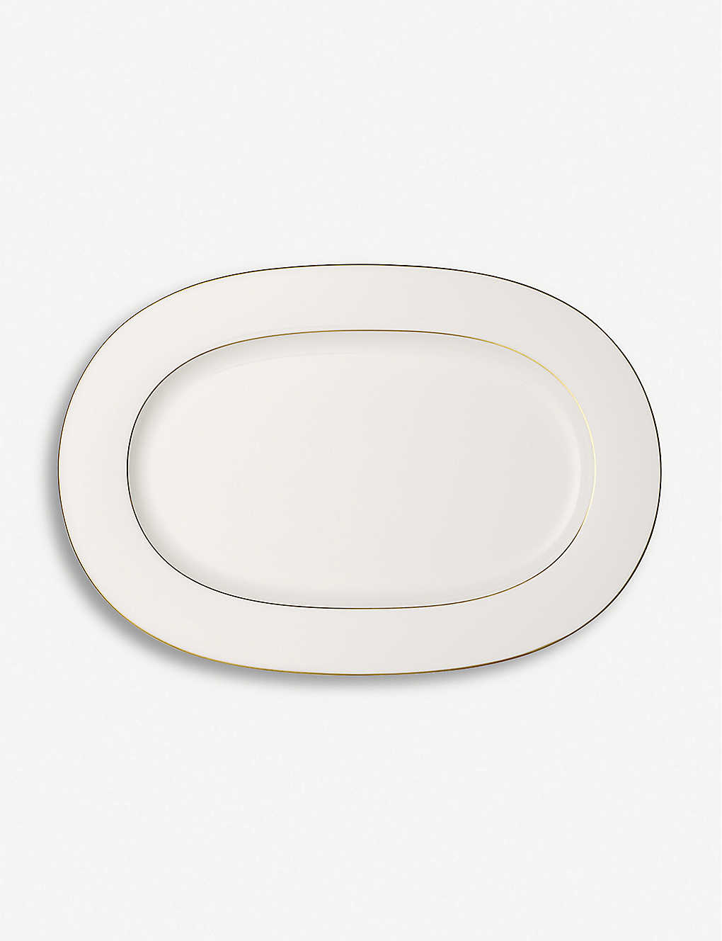 VILLEROY & BOCH A}bg S[h |[ZC I[o vb^[ 41cm Anmut Gold porcelain oval platter 41cm #WHITE