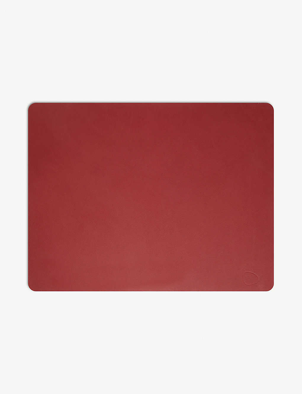 LIND DNA k|[ N^O U[ vCX}bg Nupo rectangle leather placemat #RED