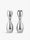GEORG JENSEN コブラ ポリッシュ ステンレススチール ソルト アンド ペッパー グラインダー セット Cobra polished stainles...