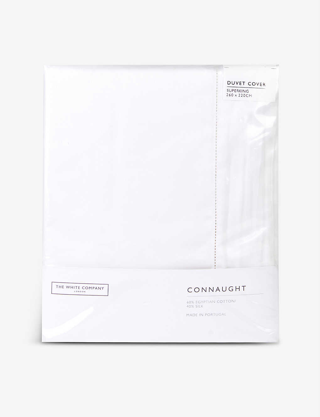 THE WHITE COMPANY コナウト コットン アンド シルクブレンド スーパー キング デュベ カバー 260cm cover  Connaught super 220cm cotton x 世界有名な duvet #CHALK silk-blend and king