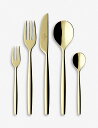VILLEROY & BOCH メトロシック ドール ゴールドプレート ステンレススチール 30ピース カトラリーセット MetroChic d'Or gold...