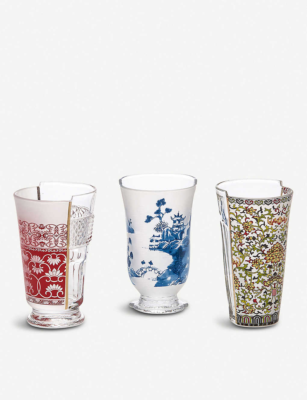 SELETTI クラリス ハイブリッド カクテル グラス 3個セット Clarice Hybrid cocktail glasses set of three