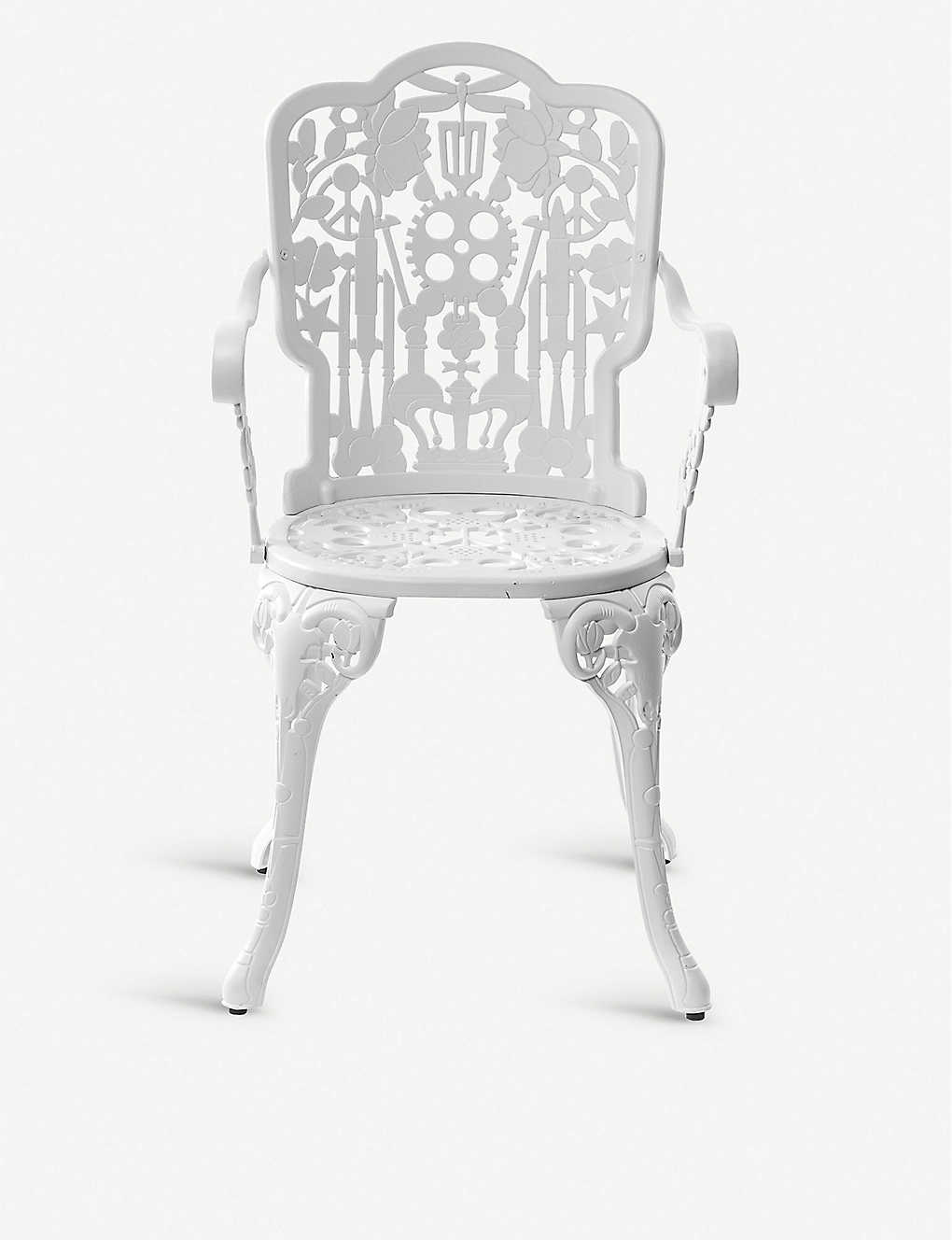 SELETTI インダストリー キャスト アルミニウム チェアー 94cm Industry cast aluminium chair 94cm #WHITE