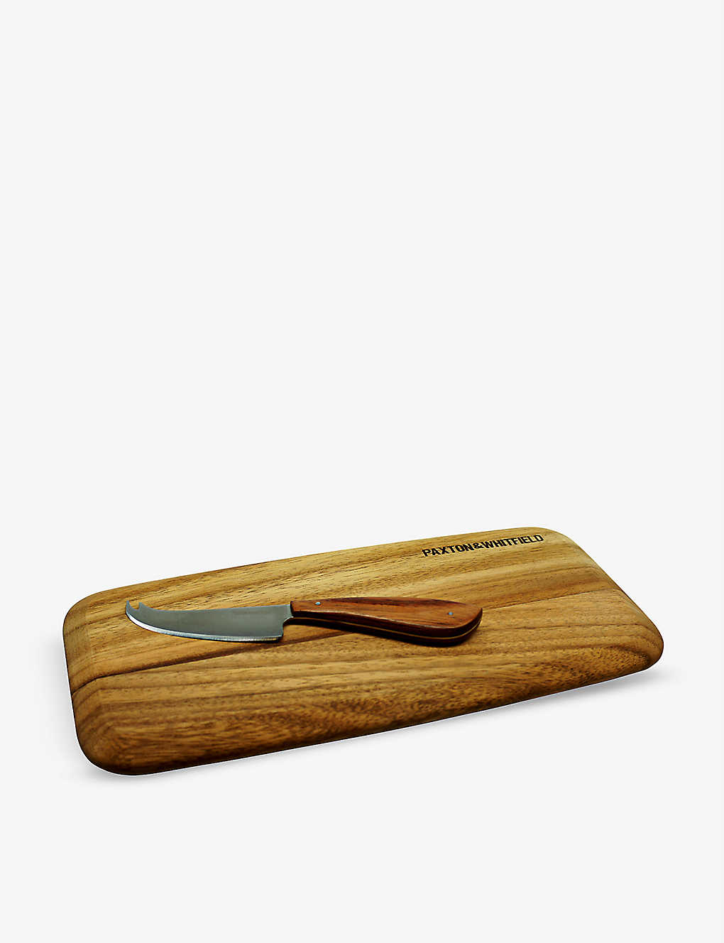 PAXTON & WHITFIELD グレインド 木製チーズボード&ナイフセット Grained wooden cheese board and knife set