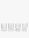 FERM LIVING リップル 積み重ね可能グラス 4個セット Ripple stackable glasses set of four