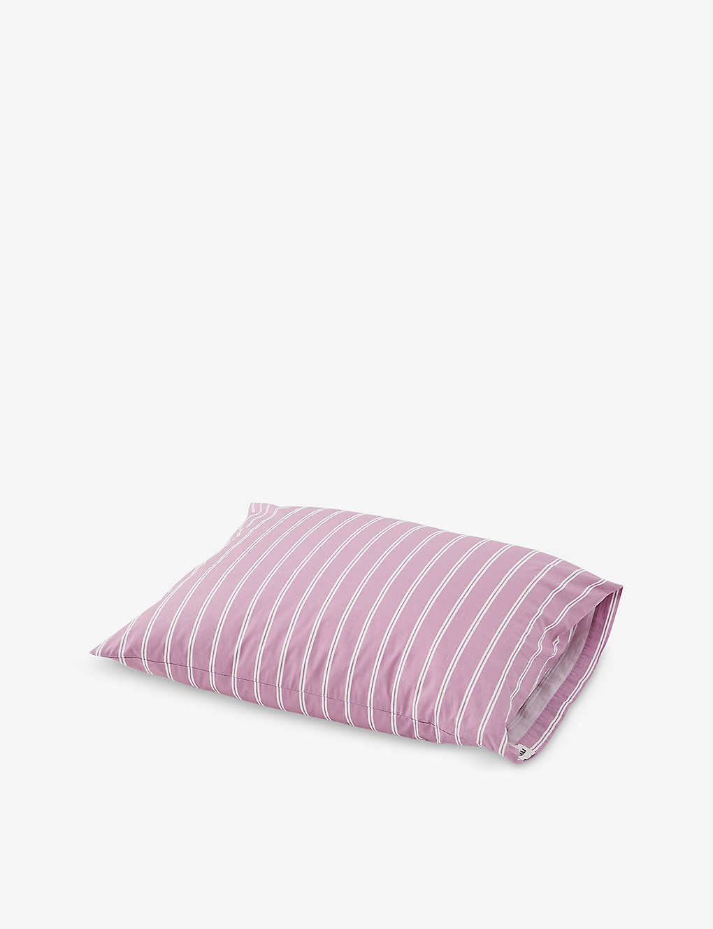 TEKLA ストライプ オーガニックコットン 枕カバー 50cm x 70-90cm Stripe organic-cotton pillowcase 50cm x 70-90cmPINK
