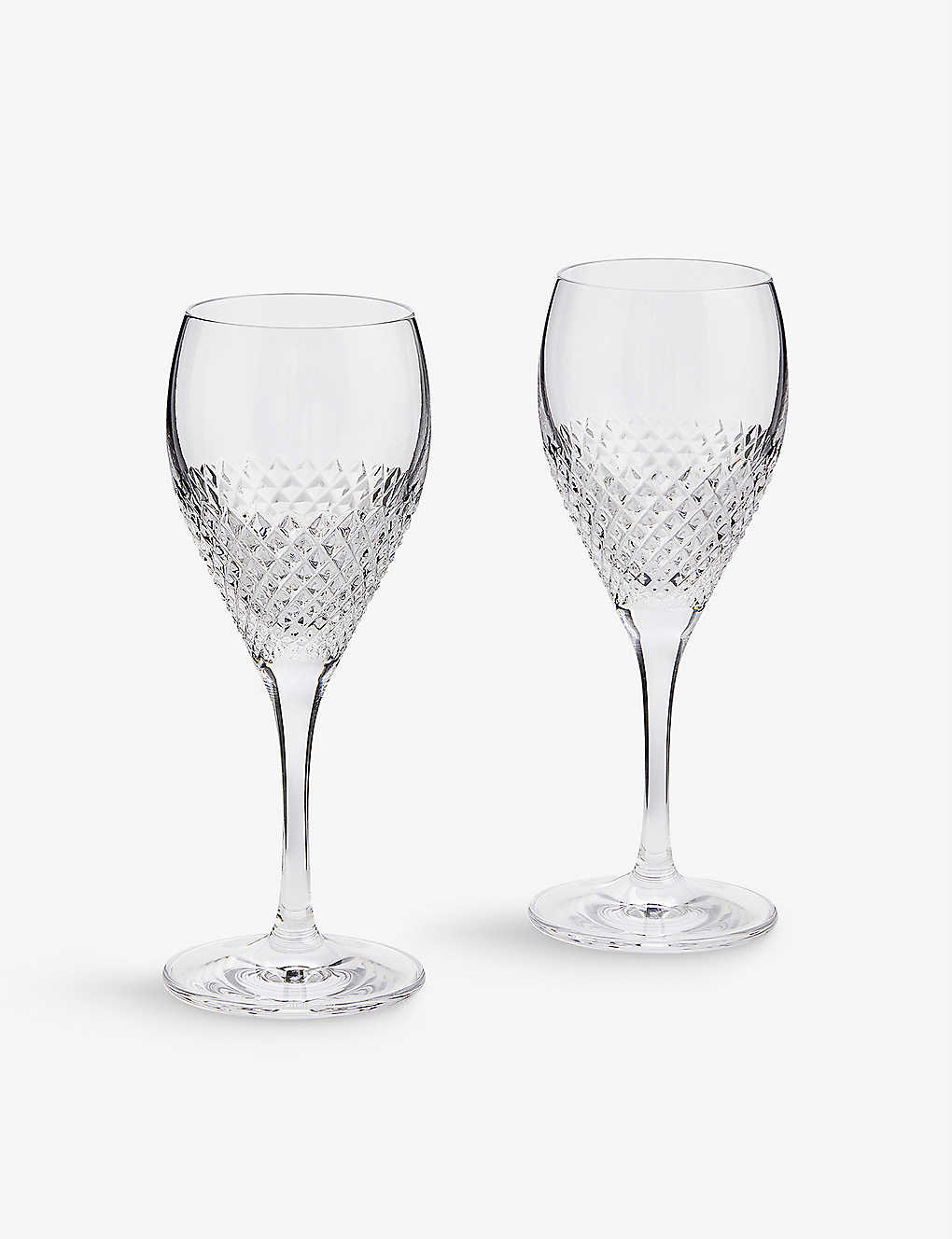 ウェッジウッド WEDGWOOD ウェッジウッド x ベラウォンダイヤモンドモザイク ワイングラス 2個セット Wedgwood x Vera Wang diamond mosaic wine glasses set of two