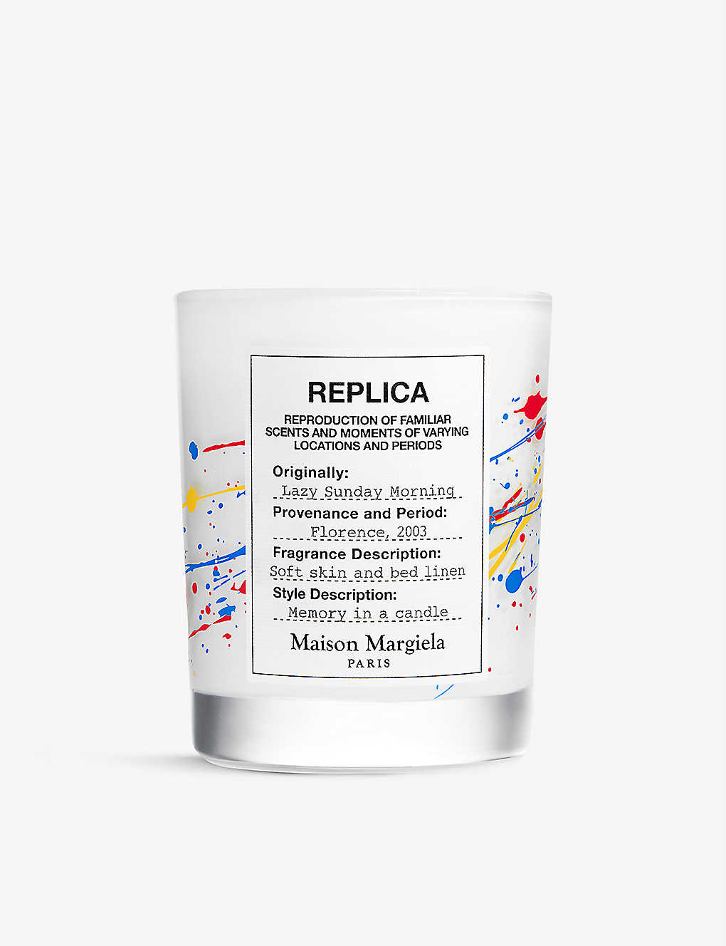 MAISON MARGIELA レプリカレイジーサンデーモーニング 限定版 香り付きキャンドル 165g Replica Lazy Sunday Morning limited-edition scented candle 165g