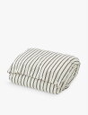 楽天Global HomesTEKLA ストライププリント オーガニック コットンパーケール ダブルデュベカバー 200cm x 200cm Stripe-print organic cotton-percale double duvet cover 200cm x 200cm BEIGE