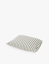 TEKLA ストライププリント オーガニック コットンパーケール ダブルデュベカバー 200cm x 200cm Stripe-print organic cotton-percale double duvet cover 200cm x 200cm BEIGE 3