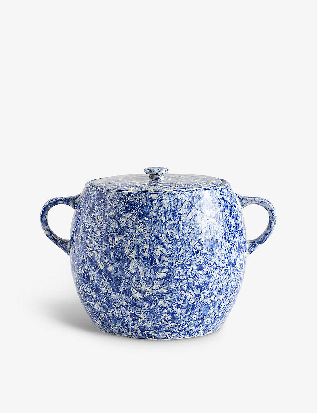 HAY ソブレメサ ペイントデザイン 磁器ビーンポット 17.5cm Sobremesa painted-design stoneware bean pot 17.5cm BLUE