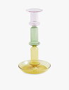 HAY フレア ガラスキャンドルホルダー 24cm Flare glass candle holder 24cm Pink Green Yellow