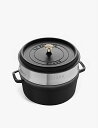 STAUB 円形鋳鉄ココット 26cm Round cast iron cocotte 26cm BLACK 1